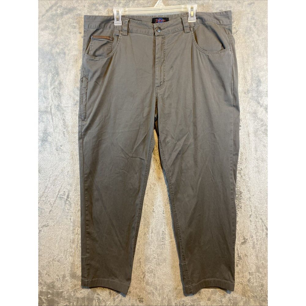 Rail Riders Teton Mountain Pants Technical Jeans Stretch Hiking Gray Men's 40x30